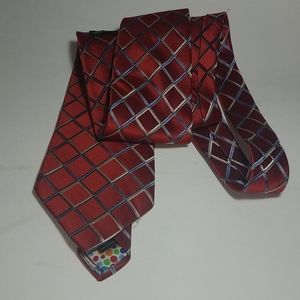 Red silk City of London tie